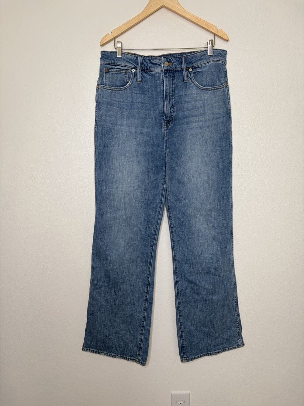 Madewell 11" High Rise Flare Jeans Size 33 Minimalist Casual